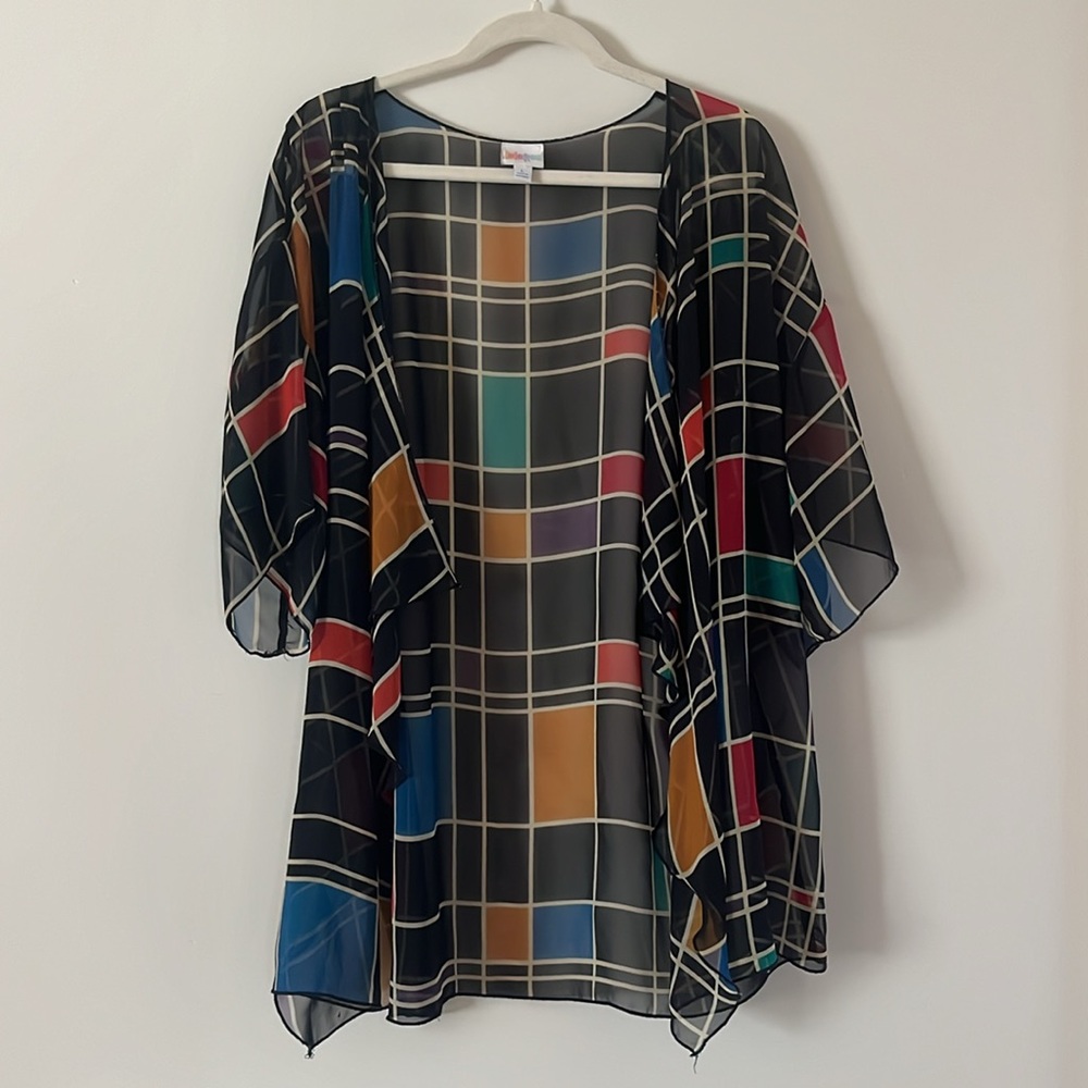 Lula Roe color block cover up